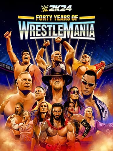 WWE 2K24 Forty Years of WrestleMania cover